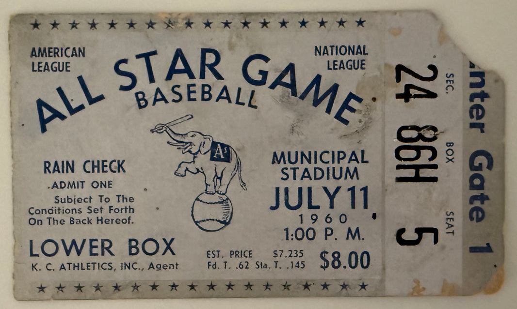 1960 MLB All-Star Game, Fair Condition Only