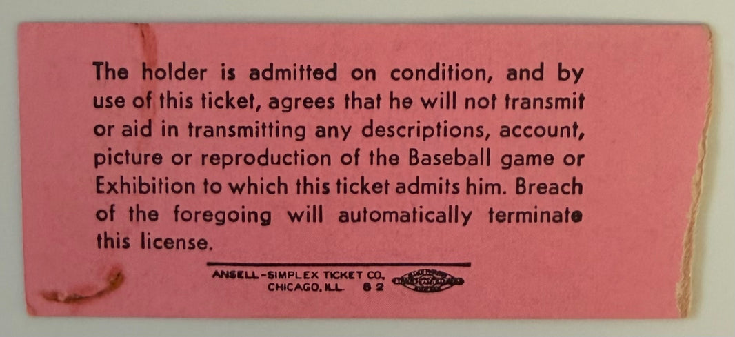 July 4, 1960, Cincinnati Reds, Crosley Field