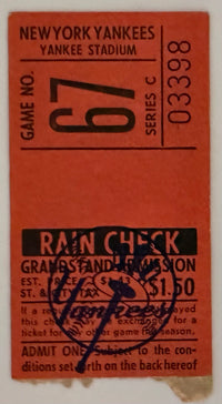 August 11, 1968, Yankees versus Minnesota, Tony Oliva HR 107
