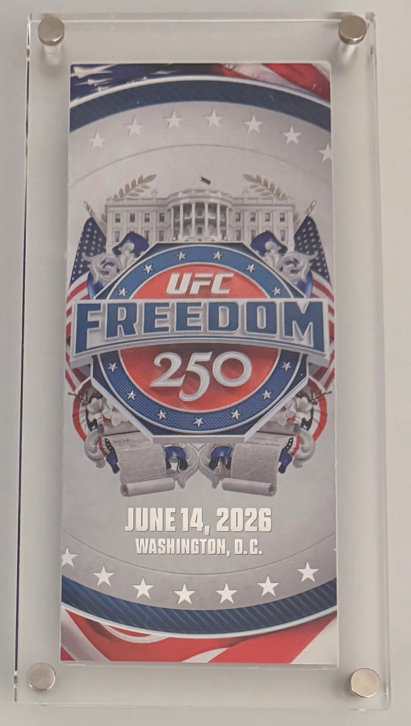 June 14, 2026, UFC Freedom 250, Framed Ticket