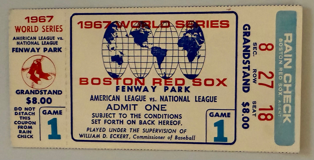 1967 World Series Game 1, Cardinals versus Red Sox, Gibson versus Lonborg