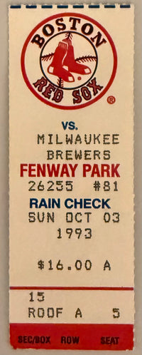 October 3, 1993, Robin Younts Last Career Game
