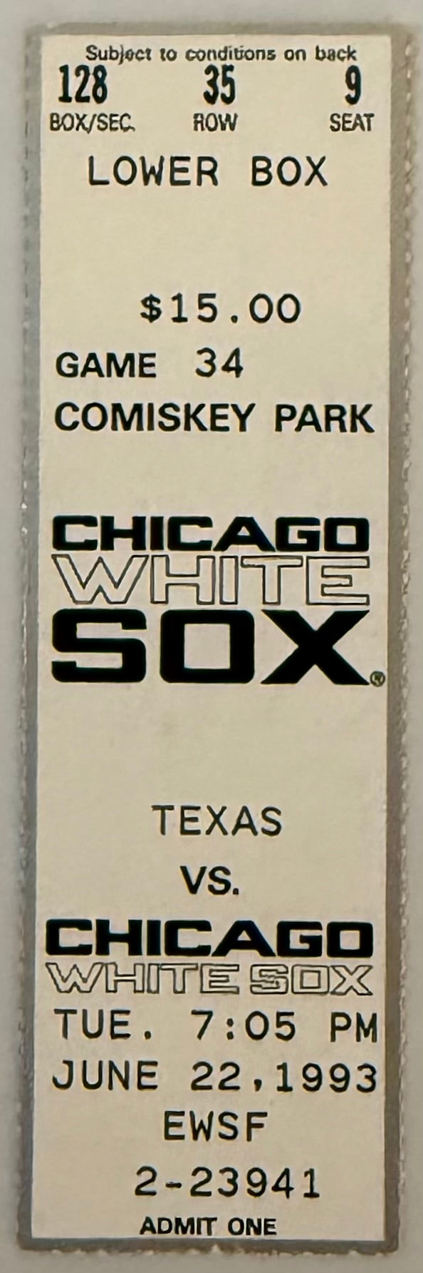 June 22, 1993, Carlton Fisk Final Game