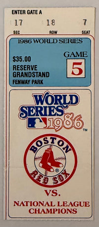 1986 World Series Game Five, Red Sox versus Mets