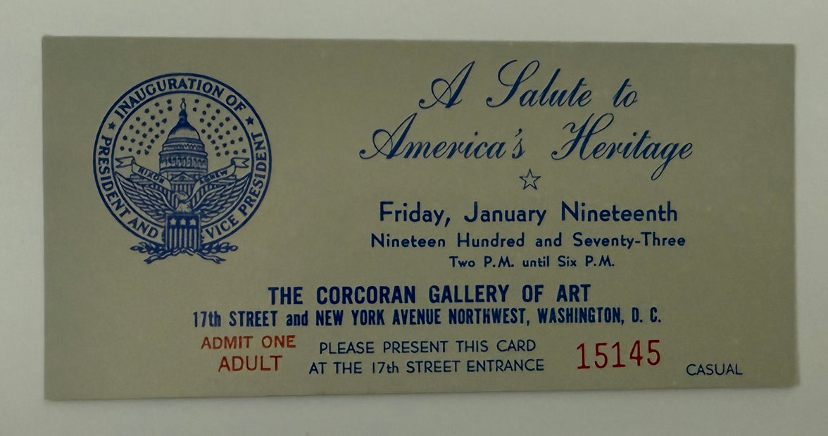 1973 A Salute to America's Heritage, January 19, 1973, Prior to the Inauguration of Richard Nixon