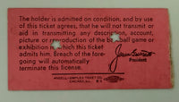 1970 June 25, 1970 Game at Forbes Field, Pittsburgh Pirates Roberto Clemente Goes 2/5