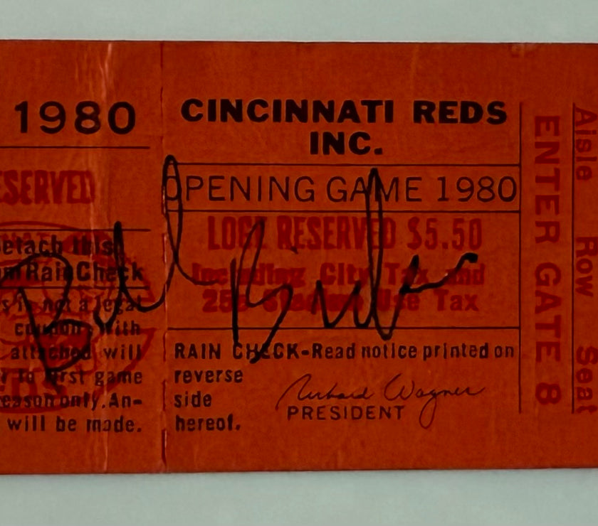 1980 Red‘s Opening Day Game with Unknown Autograph