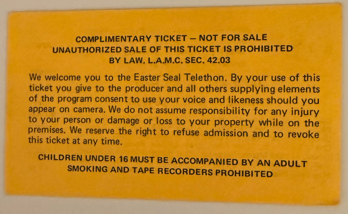 April 1, 1978, National Easter Seal Telethon