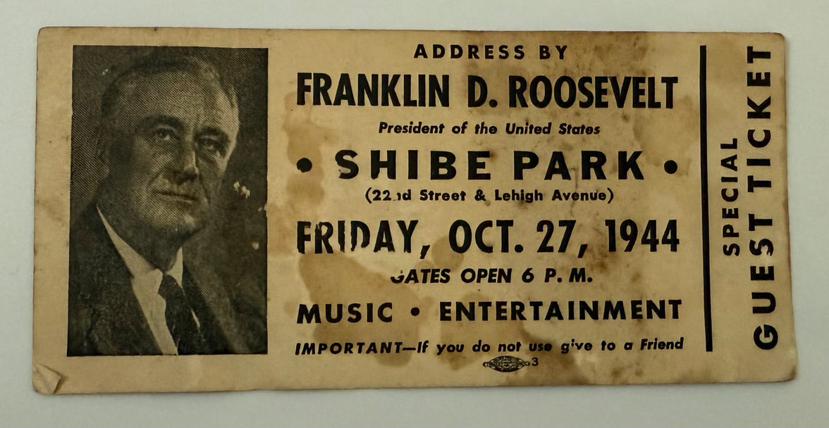 1944 An Address by Franklin D. Roosevelt President of the United States in Shibe Park, October 27, 1944