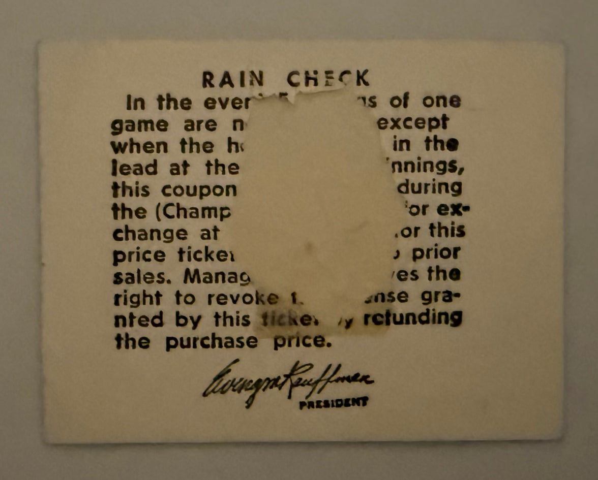 1969 Kansas City Royals First Game Ever, Royals versus Minnesota Twins, April 8, 1969, Damage to Reverse