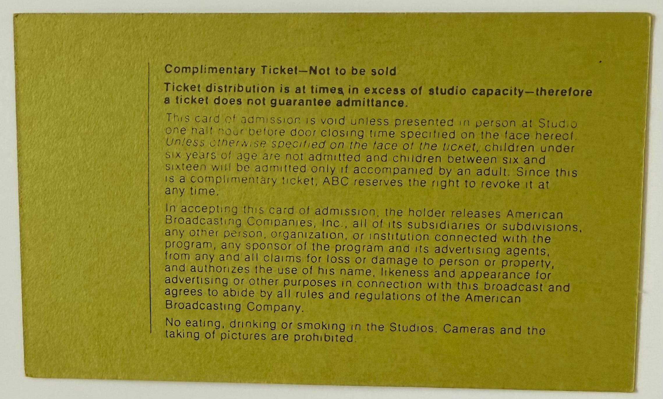 July 14, 1978, Soap Show Taping