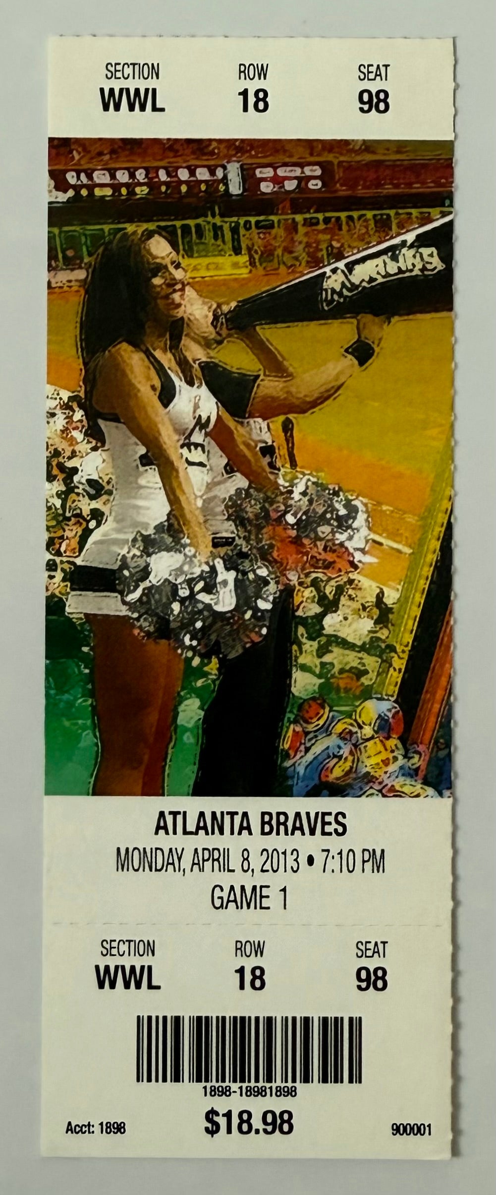 2013 Opening Day Game for Atlanta Braves, April 8, 2013