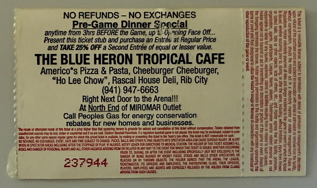 March 10, 2000, Harlem Globetrotters at TECO Arena