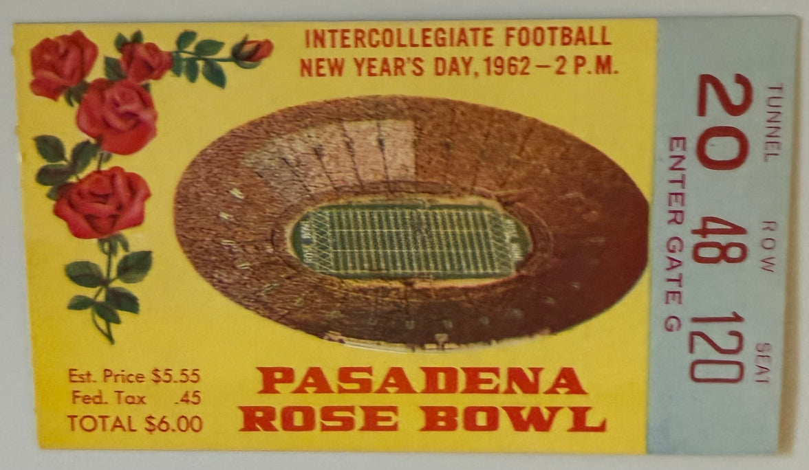 January 1, 1962, Rose Bowl Game, UCLA versus Minnesota