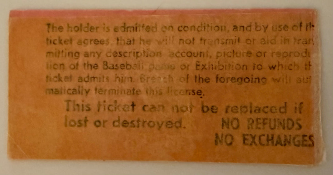 June 24, 1970, Reds Last Game at Crosley Field, Signed by Juan Marrichal Opposing Giants Starter NIP