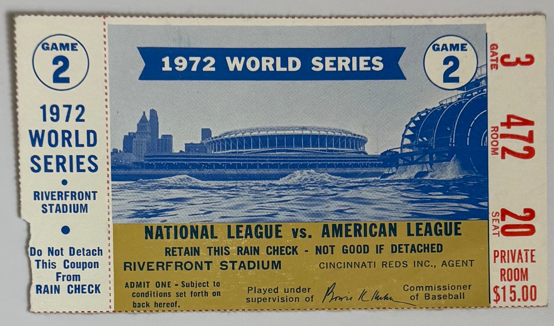 1972 World Series, Game Two, Jackie Robinson Last Public Appearance