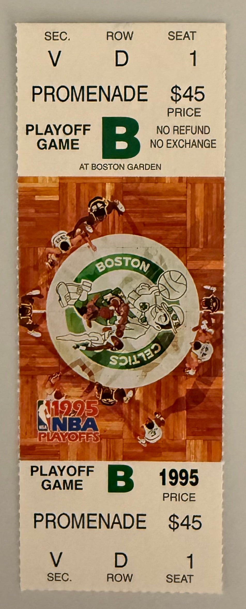 1995 Boston Celtics Final Game Ever at Boston Gardens Playoff Game