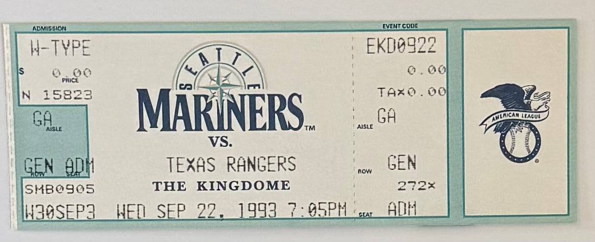 September 22, 1993, Nolan Ryan Last Game Pitched