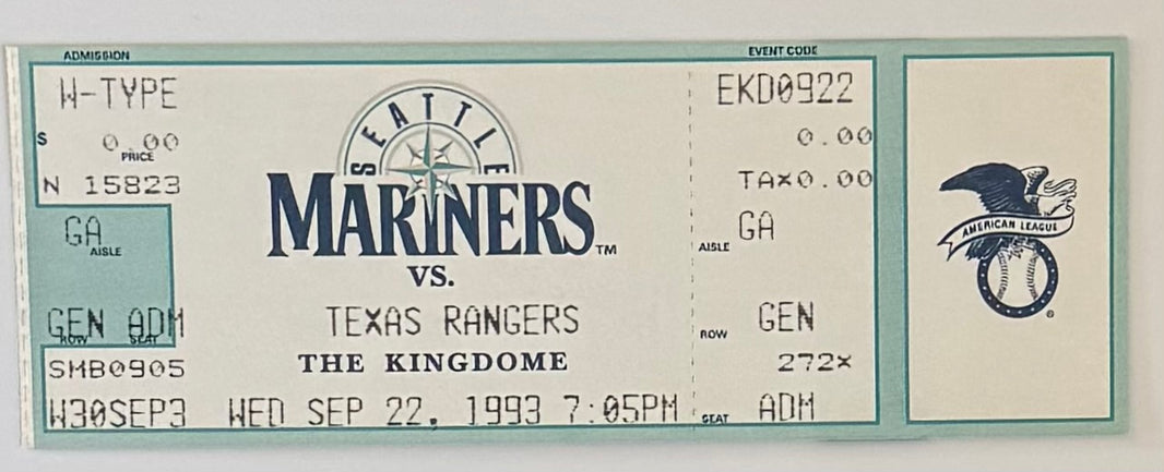 September 22, 1993, Nolan Ryan Last Game Pitched