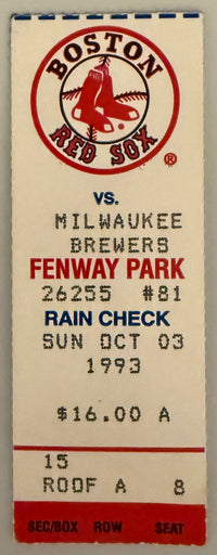 October 3, 1993, Robin Younts Last Career Game