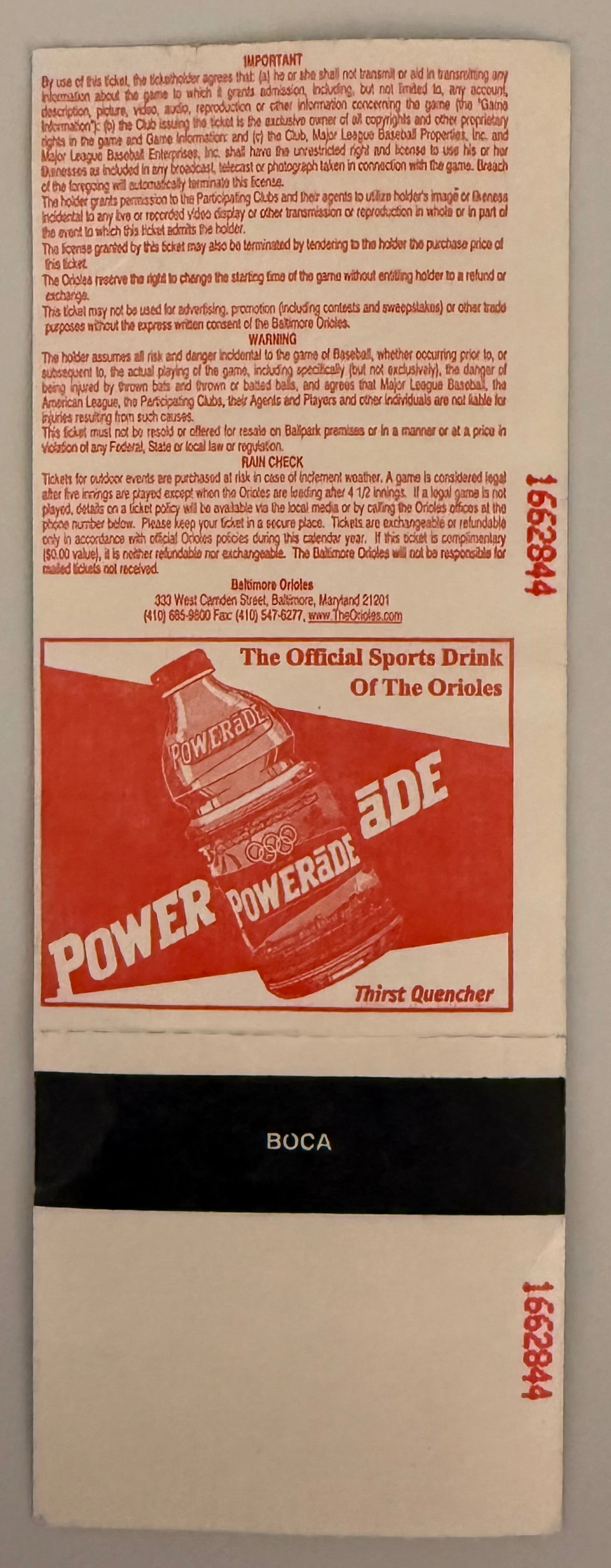 September 23, 2001, Orioles versus Yankees, Ripken Last Home Run, Number 431, Crease