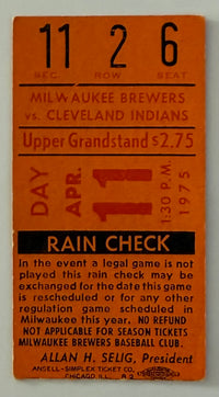 April 11, 1975, Hank Aaron's First Game Back in Milwaukee