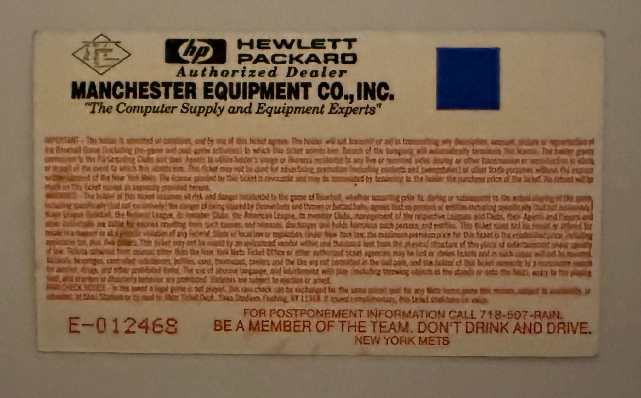 1993 First Rockies Game Ever, April 5, 1993,  Rockies versus New York Mets at Shea Stadium