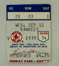 1979 Carl Yastrzemski 3000 Hit, 9/12/1979