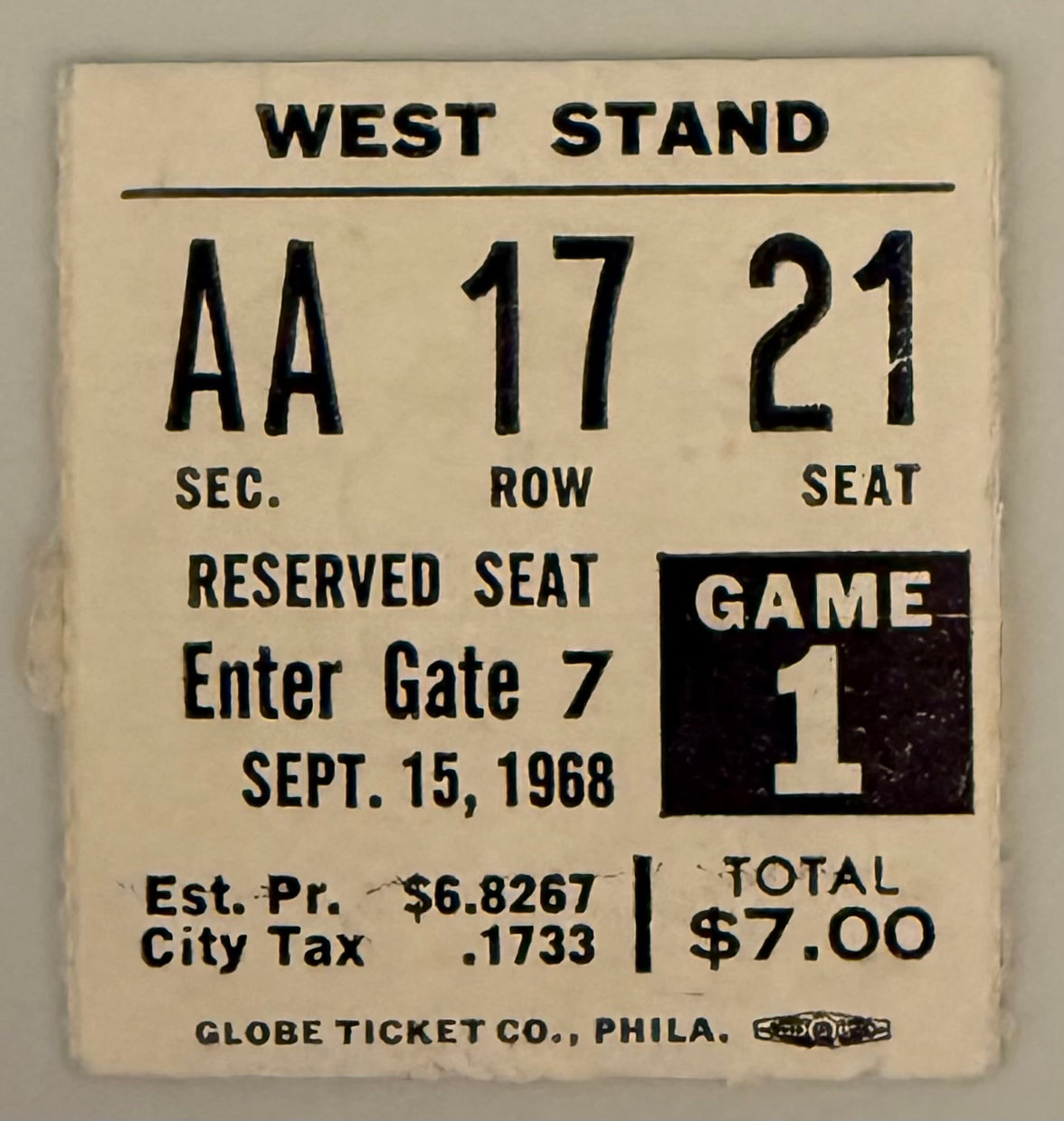 September 15, 1968, Bengals Play 1st Ever Home Regular Season Game