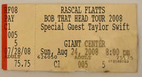 August 24, 2008, Taylor Swift Opens for Rascal Flatts, Tape/Condition