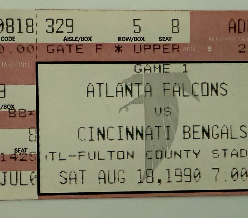 1990 Atlanta Falcons versus Cincinnati Bengals at Fulton County Stadium, August 18 1990