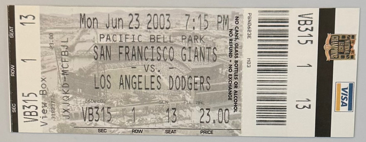 June 23, 2003, Barry Bonds Becomes Only Member of 500-500 Club