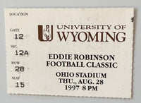 August 28, 1997, University of Wyoming at Ohio Stadium