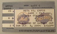 10/3/2004 Montreal Expos Last Ever Game, Tom Glavine Last Ever Game