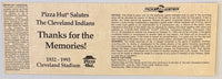 October 3, 1993, Indians versus White Sox, Final Game - Cleveland Stadium