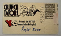 1989 Nolan Ryan Achieved Milestone 5000 K August 22, 1989  Writing on Ticket