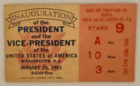 January 20, 1961, JFK Inauguration, Slight Crease, Fair Condition