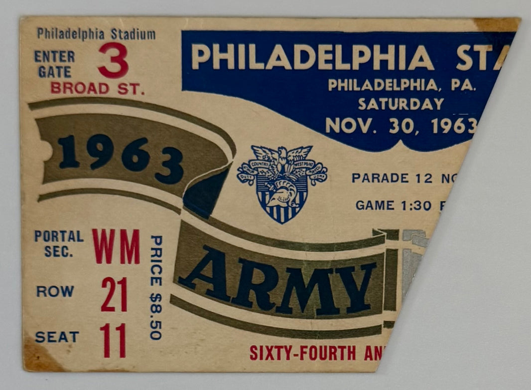 November 30, 1963, Army Navy Game, Philadelphia (C-A)
