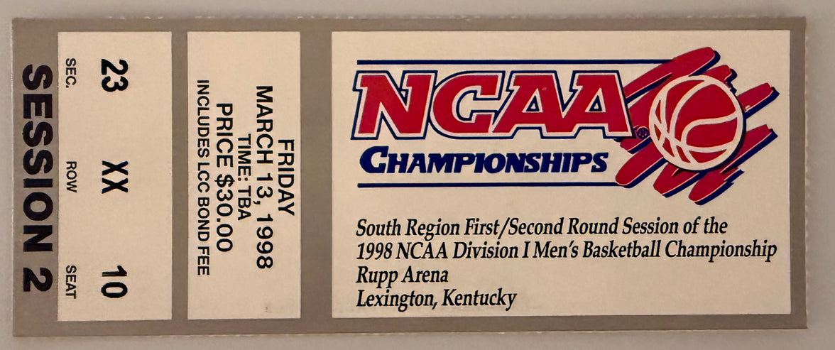3/13/98 NCAA 1st/2nd Round Games, Rupp Arena, Session 2
