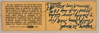 July 3, 1949, Philadelphia A's versus Boston Red Sox, Writing on Back