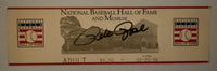 1998 Pete Rose Signs Admission Ticket to National Baseball Hall of Fame and Museum