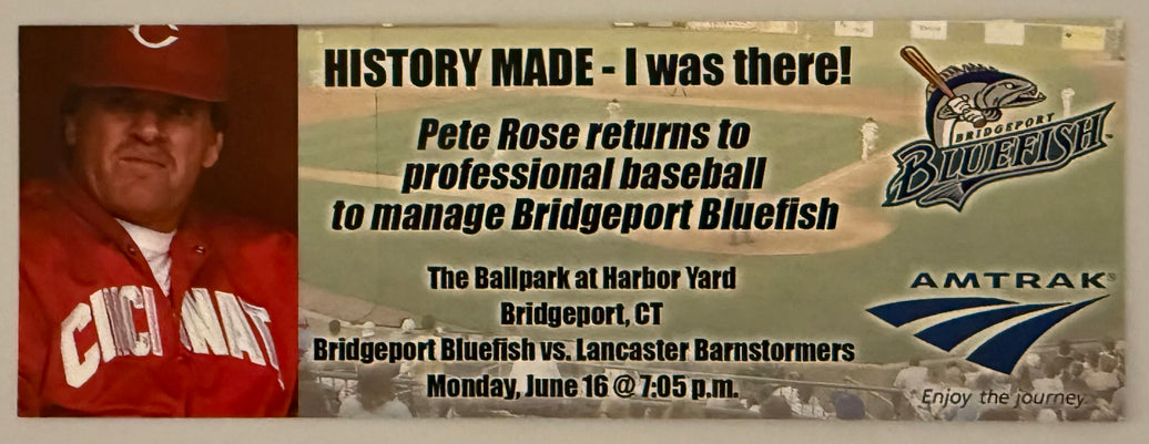 6/16/2014 Pete Rose Last Professional Game Managed
