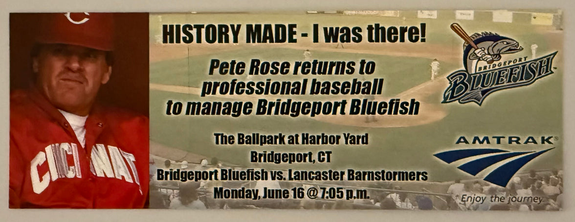 6/16/2014 Pete Rose Last Professional Game Managed