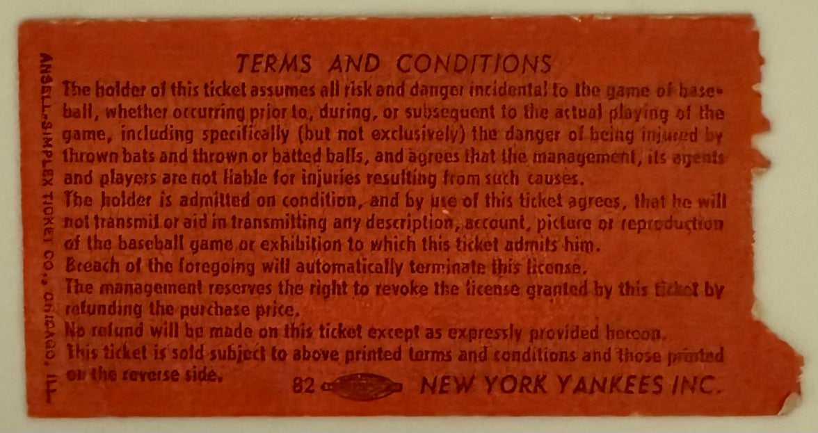 August 11, 1968, Yankees versus Minnesota, Tony Oliva HR 107