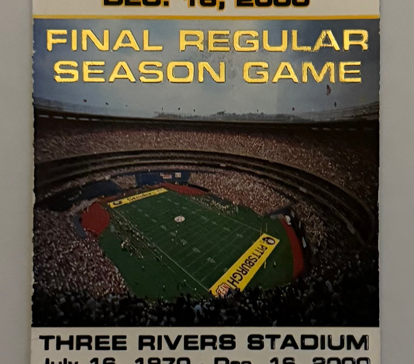 2000 Final Regular Season Football Game at Three Rivers Stadium Pittsburgh Steelers VS. Washington Redskins, December 16, 2000
