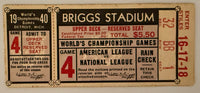 1940 World Series Game Four, Tigers versus Reds, Briggs Stadium
