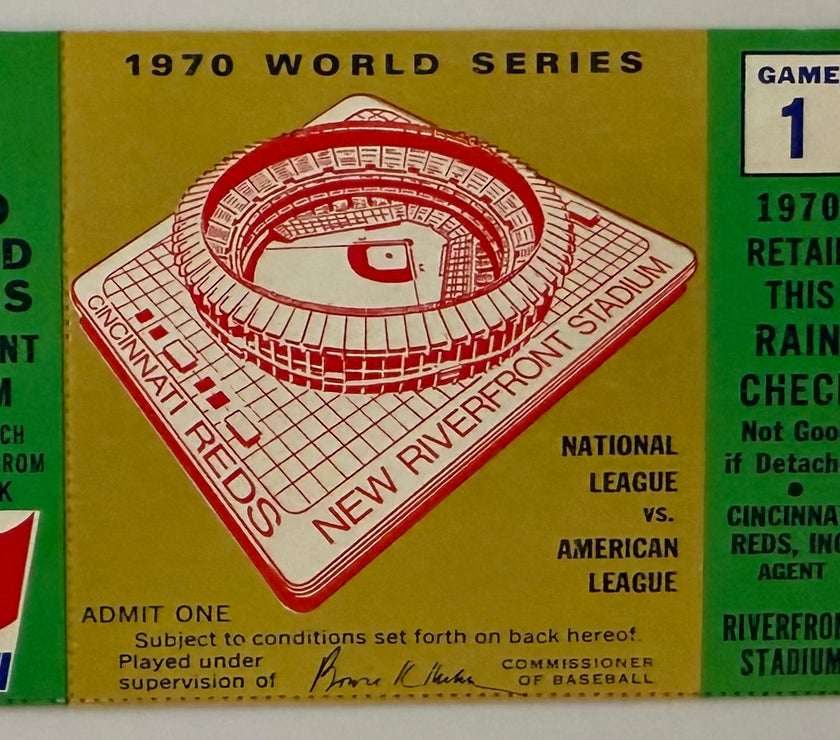 1970 World Series Game 1, Reds versus Orioles in Cincinnati