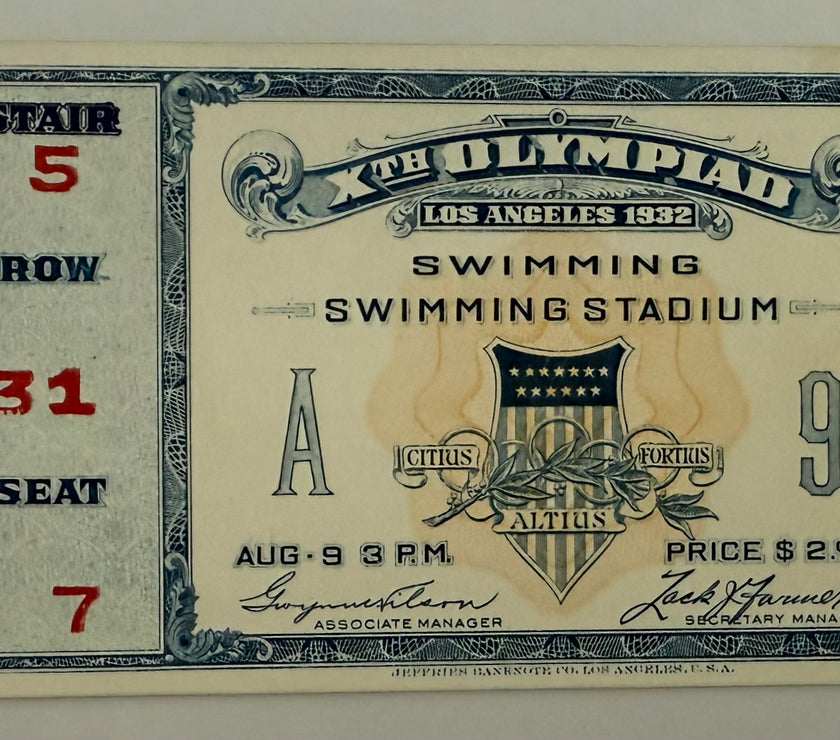 1932 Los Angeles Summer Olympics, Swimming, August 1932
