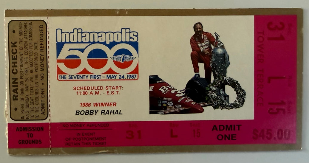 May 24, 1987, 71st Indianapolis 500