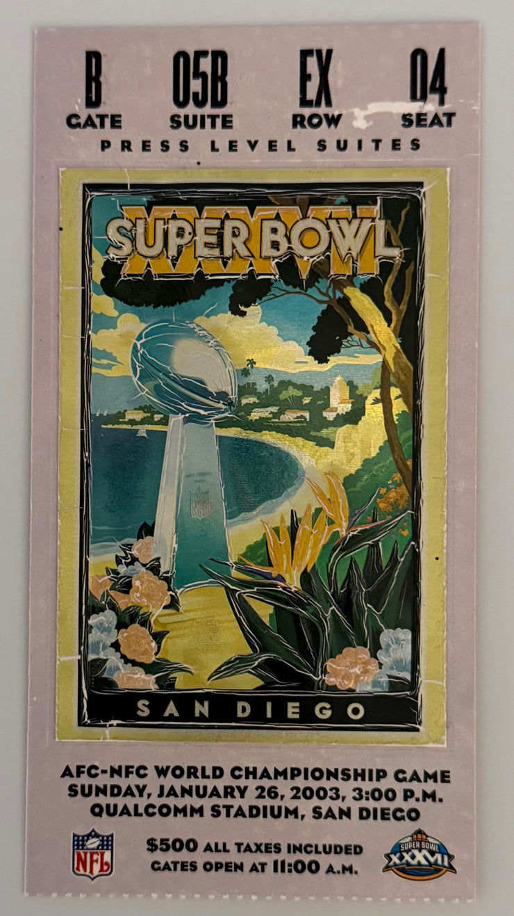 1/26/03 Super Bowl XXXVII, Tampa Bay Buccaneers Beat Oakland